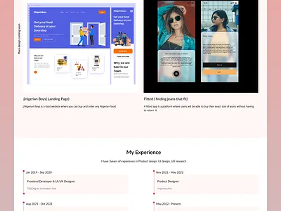 Portfolio design illustration ui ux