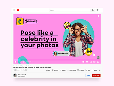 Boldui: Pink Tone Creator Vlogger Youtube Thumbnail boldui branding canva canva creators canva designs canva templates design graphic design identity illustration logo modern youtube thumbnail thumbnail typography ui ux vector vlogger volg youtube thumbnail