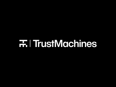 TrustMachines bitcoin black and white brand identity branding crypto design system layout logo typography