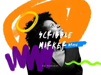 Free Download Scribble Marker Brush brush design illustration line scribble stroke texture trendy