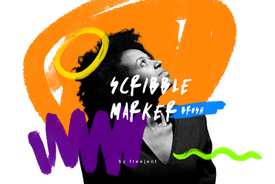 Free Download Scribble Marker Brush brush design illustration line scribble stroke texture trendy