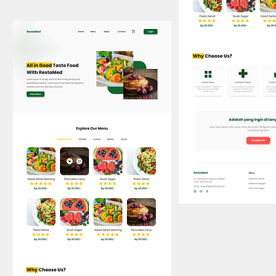 UI Design Website RestoMed app design ui ui design web design website design