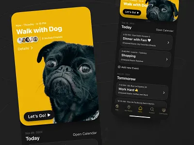 Walking Diary app animals app app design design dog fitness health mobile app mobile design mobile ui pet pets sport tourism travaling travel travel app trip ui yoga