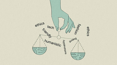 AI illustration AI ethics ai branding ethic graphic design illustration scales