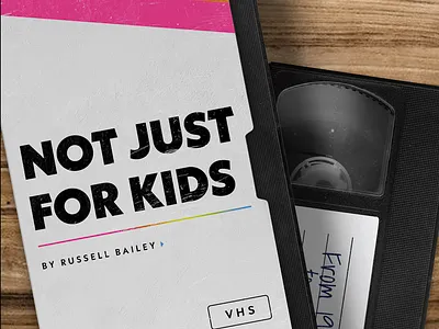 Not Just For Kids // Podcast Artwork branding cassette logo logo design podcast podcast artwork podcast cover spotify vhs