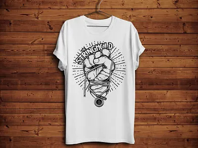 The String Hold // Strongman Merch brand branding fitness illustration logo design merch merchandise strongman t shirt