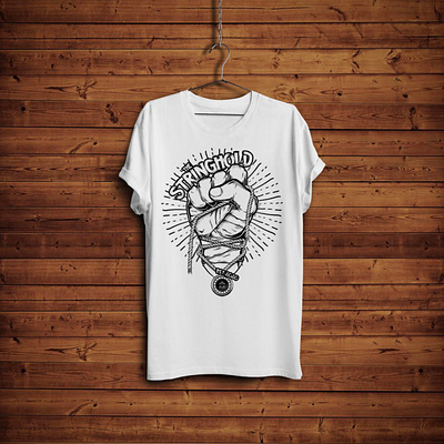 The String Hold // Strongman Merch brand branding fitness illustration logo design merch merchandise strongman t shirt