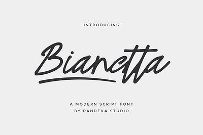 Bianetta - Modern Script Font classy