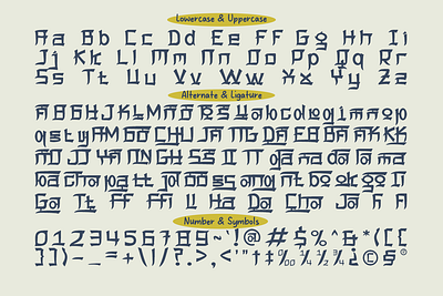 Dangeol - 4 Korean Styles Font contemporary