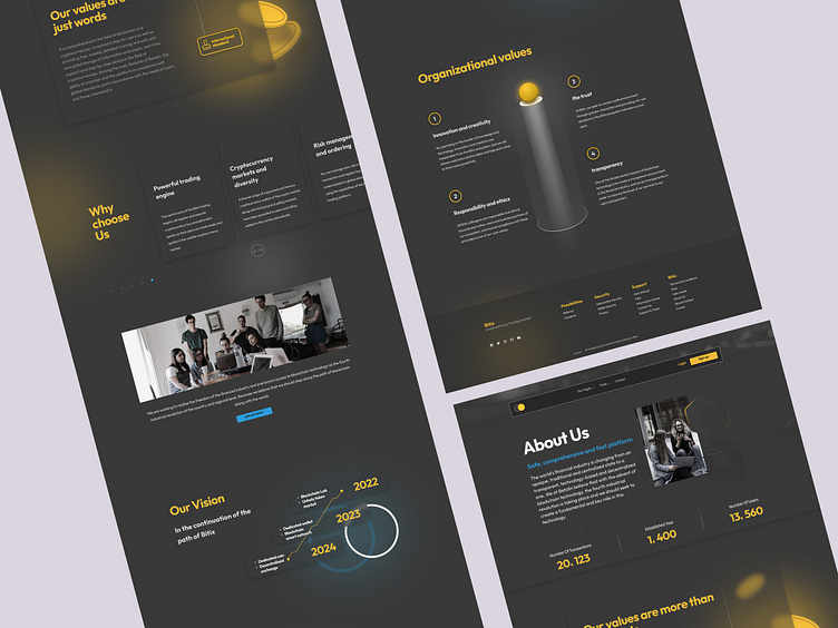 About Us | Cryptocurrency by Mahsa Nasiri on Dribbble