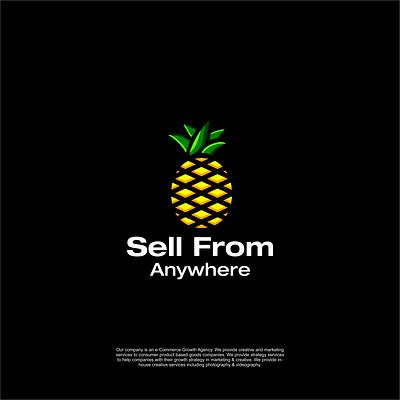 Pineapple Logo branding design graphic design illustration illustrator logo pineapple logo typography vector