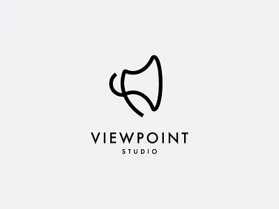 Production studio/agency logo abstract film line logo minimal modern story studio
