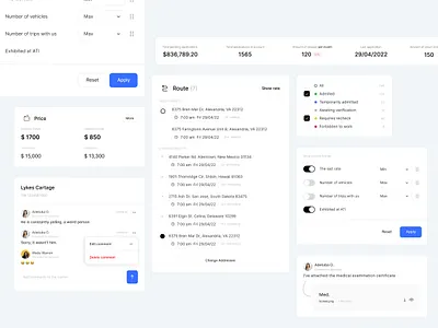 Design System- Cards app dashboard design design system product design ui ux website design