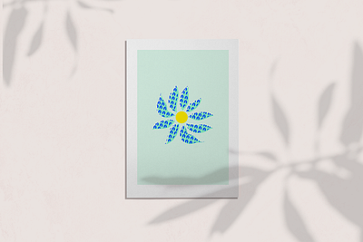 Sunflower art design flat illustration