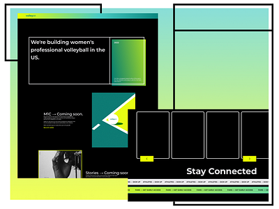 Ian Addy x District Studio x VolleyOn collaboration figma volleyball webflow