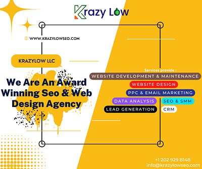 Services Given branding business dataentry krazylowseo leadgeneration webdesign webdevelopment