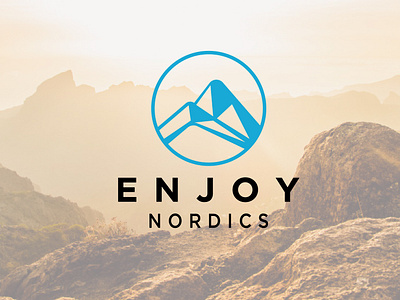 ENJOY NORDICS branding design enjoy flat illustration lifestyle logo logo design minimal minimalist logo modern nordics travel ui unique