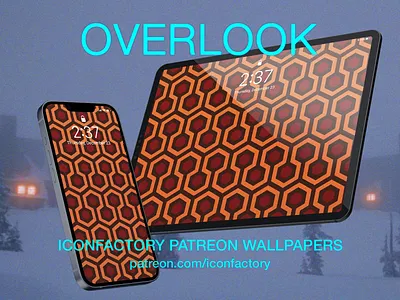 Overlook Wallpaper 70s fabric halloween horror iconfactory movies patreon pattern spooky texture the shining tile wallaroo wallpaper