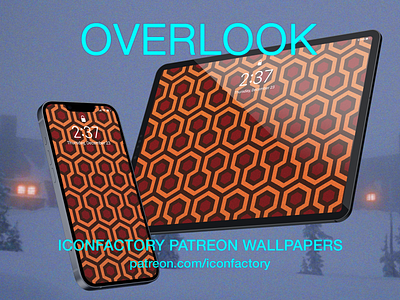 Overlook Wallpaper 70s fabric halloween horror iconfactory movies patreon pattern spooky texture the shining tile wallaroo wallpaper