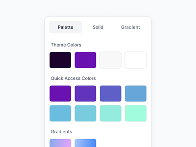 Color Picker color picker colors gradients product design ui uidesign uiux web app