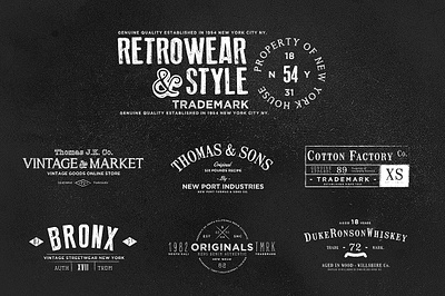 Vintage Labels & Logos (Preview) Part - 2 adobe branding illustration logo logo design logodesign typography vector vintage