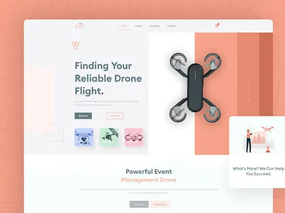 aer drone landing page design aer drone design drone drone website elementor figma online shop trendy design ui uidesign ux website wordpress