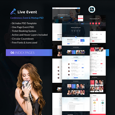 Live Event - Conference and Meetup Muse Template