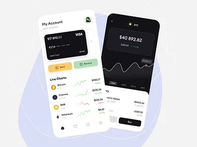 Crypto Transaction App android animated animation app crypto design fintech graphic design interface ios mobile mobile app mobile interface mobile ui motion motion design motion graphics ui uiux ux