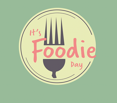 It's Foodie Day branding design graphic design logo