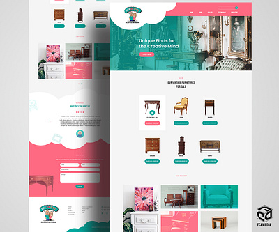 Over Our Heads Landing Page ui ux website design