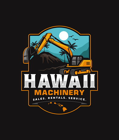 Hawaiian machinery logo graphicdesign graphicdesigner logoartist logodesign logodesigner