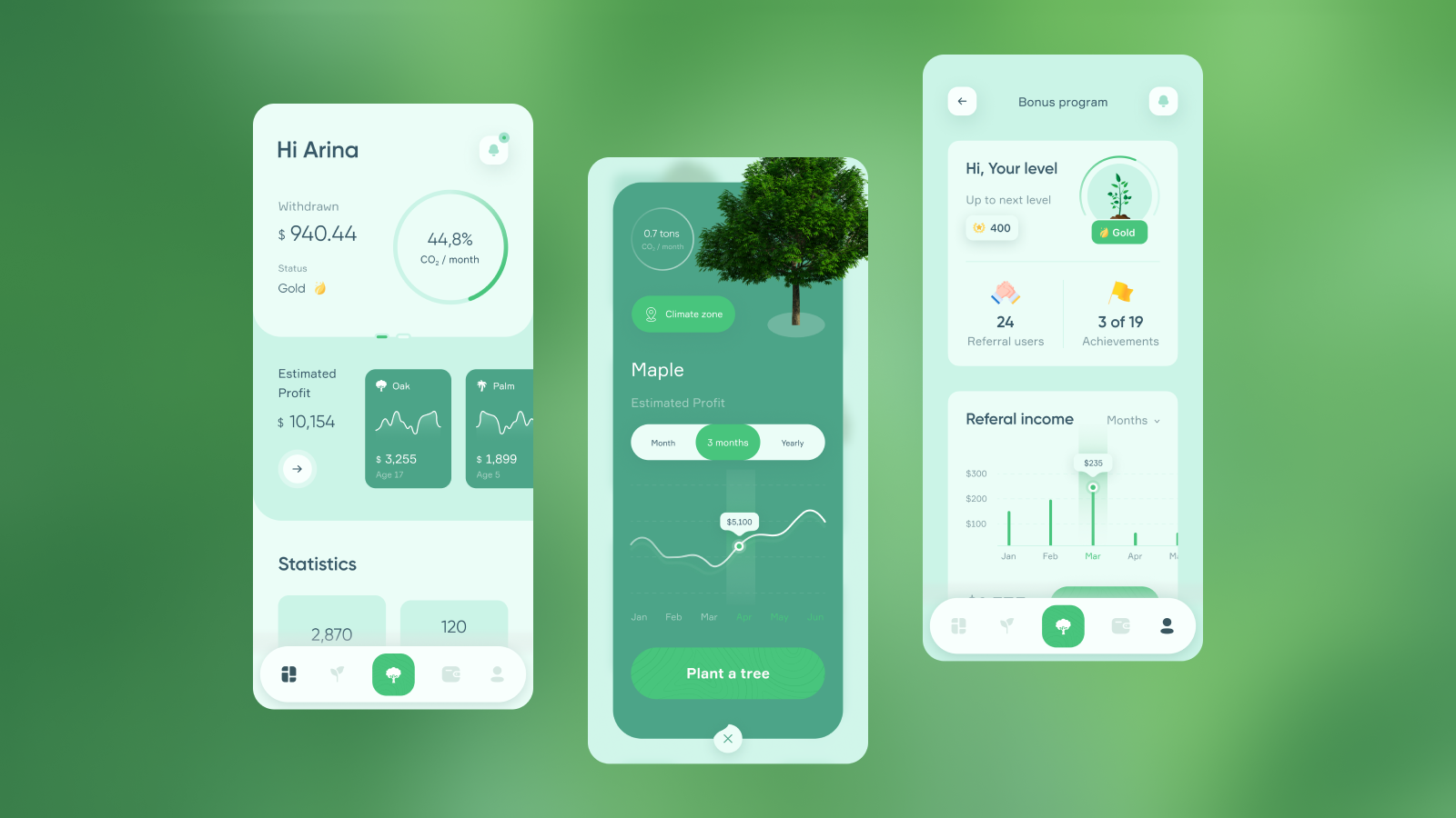 Eco. Trees. App By Vladyslav Chumak 💙💛 On Dribbble