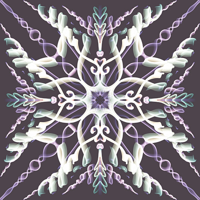 Sylvia's Symmetries: Love and Light digital drawing symmetrical