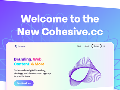 Website Launch 🚀 branding cohesive launch website
