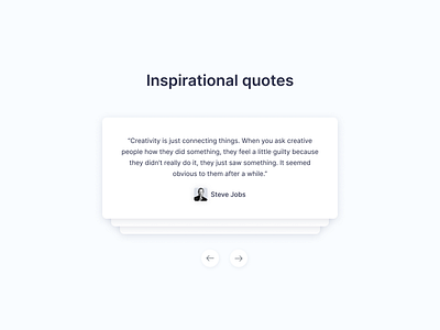 Inspirational Quotes card comment design quote ui ux web what our customers say