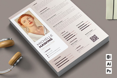 Free Resume Template Modern ai branding clean cover letter curriculum vitae cv design cv template design ecommerceweb graphic design illustration motion graphics ms word psd resume resume design resume template skills template modern ui