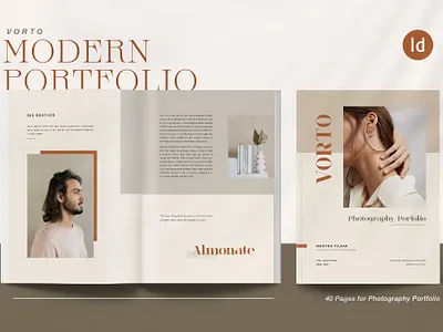 VORTO Photography Portfolio agency branding catalog clean design director ebook graphic design illustration indesign magazine motion graphics multipurpose photography photography portfolio portfolio print printable template ui