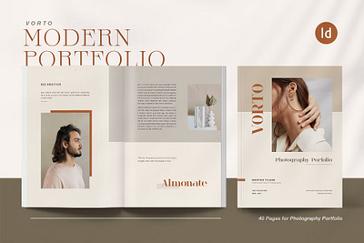 VORTO Photography Portfolio agency branding catalog clean design director ebook graphic design illustration indesign magazine motion graphics multipurpose photography photography portfolio portfolio print printable template ui