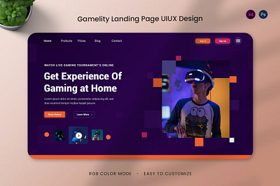 Gamelity Landing Page app branding business design game gamelity gamelity landing graphic design header illustration landing landing page minimal motion graphics site ui design ux ux design web development website