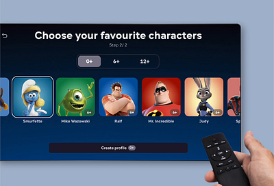 Kids onboarding for streaming platform animation app kids streaming tv ui ux