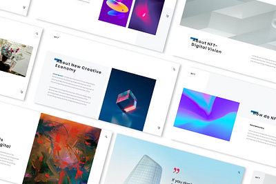 NFT Digital Powerpoint Presentation Template abstract assets google branding concept creative crypto cryptoart cryptocurrency design digital digital assets fungible glassmorphism graphic design illustration motion graphics powerpoint trade ui vector