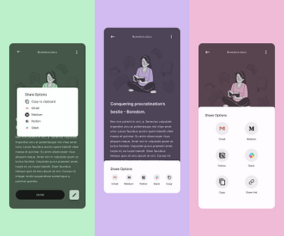 Note-Sharing App app design design mobile app mobile design ui uiux ux