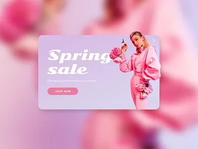 #Daily UI • 016 • Pop-Up / Overlay banner brand dailyuichallenge design design challenge fashion fashion banner flowers graphic graphic design illustration pink pop up pop up design style ui website