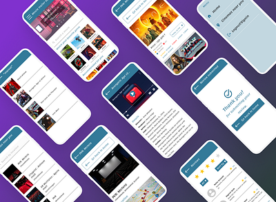 Movie trailer app app app design design mobile design test ui user research ux uxdesign webdesign