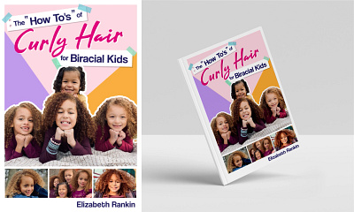 Book Cover for Curly Hair book branding cover girl hair illustration vector woman book
