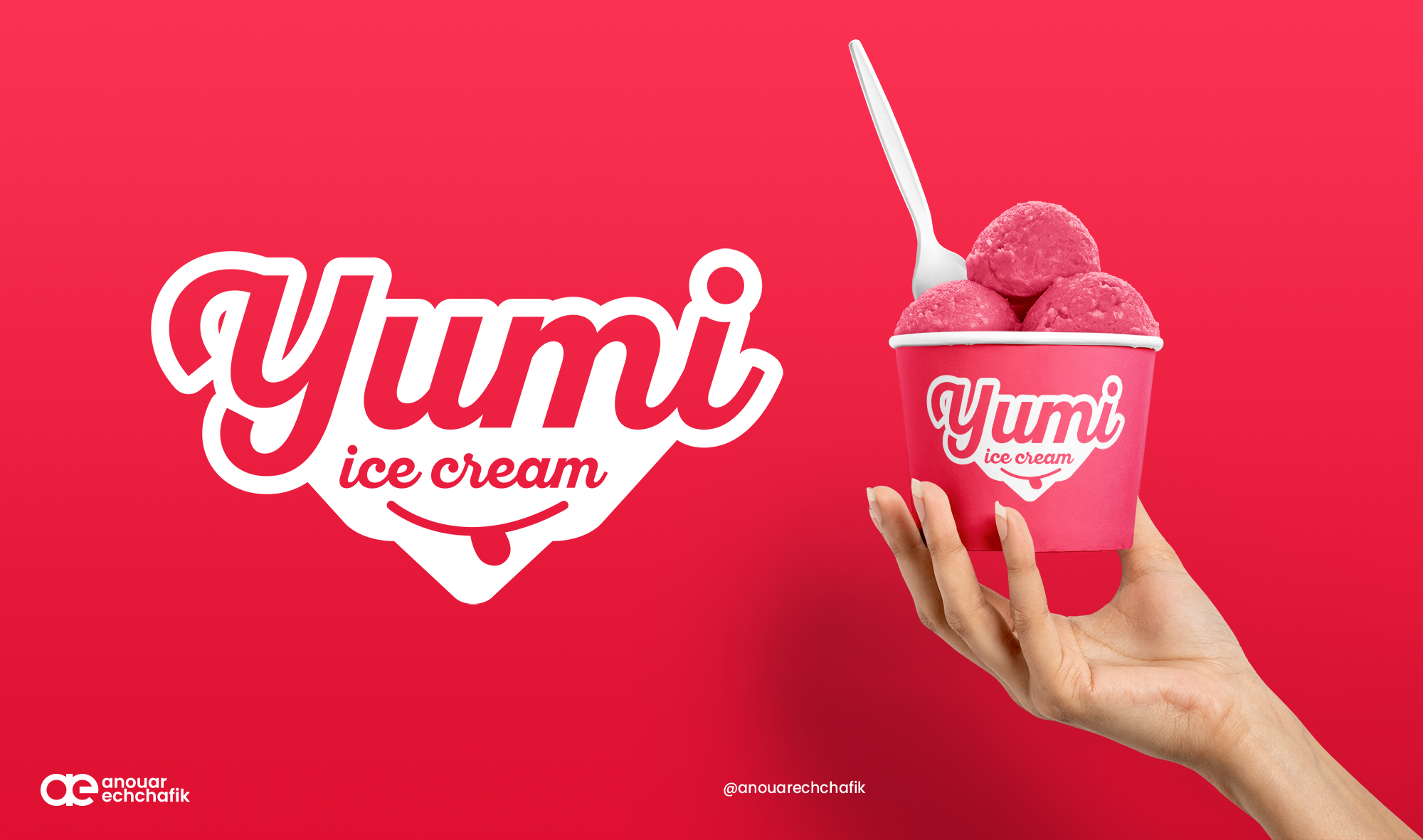 Yumi Logo brand casablanca creative creativeidea creativelogo glacelogo logo logodesign logodesigner logoidea marrakech morocco