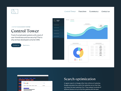 Hero - CT CMS branding chart cms colors content management system design flat hero illustration landing page ux website