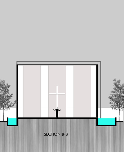 Project of Church/prayer Space 2d drawing 2d floor plan animation architecture autocad church church design church idea church section design graphic design section render