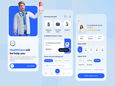 Healthcare - App Design by Ceptari Tyas for Orenji Studio on Dribbble