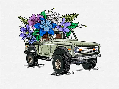 Blooming Bouquets graphic design